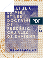 Essai Sur La Vie Et Les Doctrines de Frederic Charles de Savigny