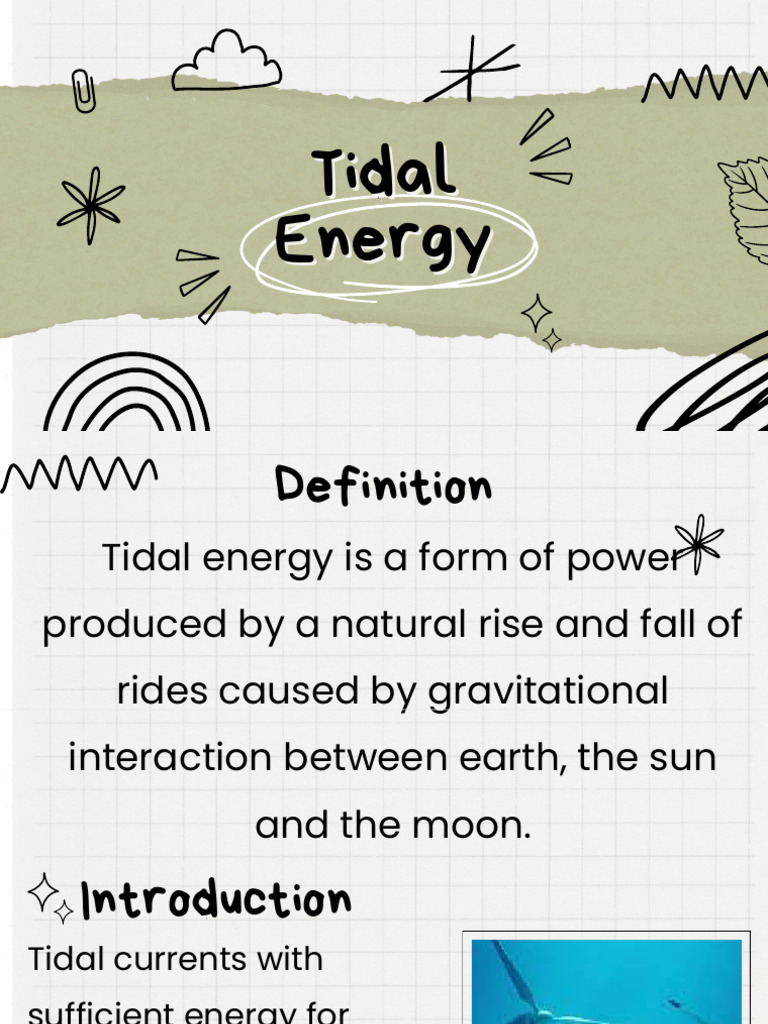 Tidal Energy: Definition, Benefits, and Impact | PDF | Social Science ...