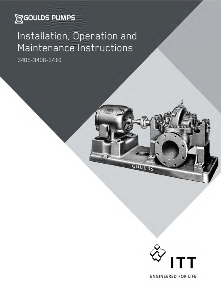 3405 Pump Installation and Maintenance Guide | PDF | Pump | Safety