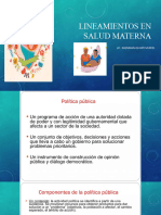 Lineamientos en Salud Materna