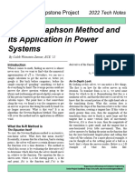 Newton-Raphson Method and Its Application in Power Systems