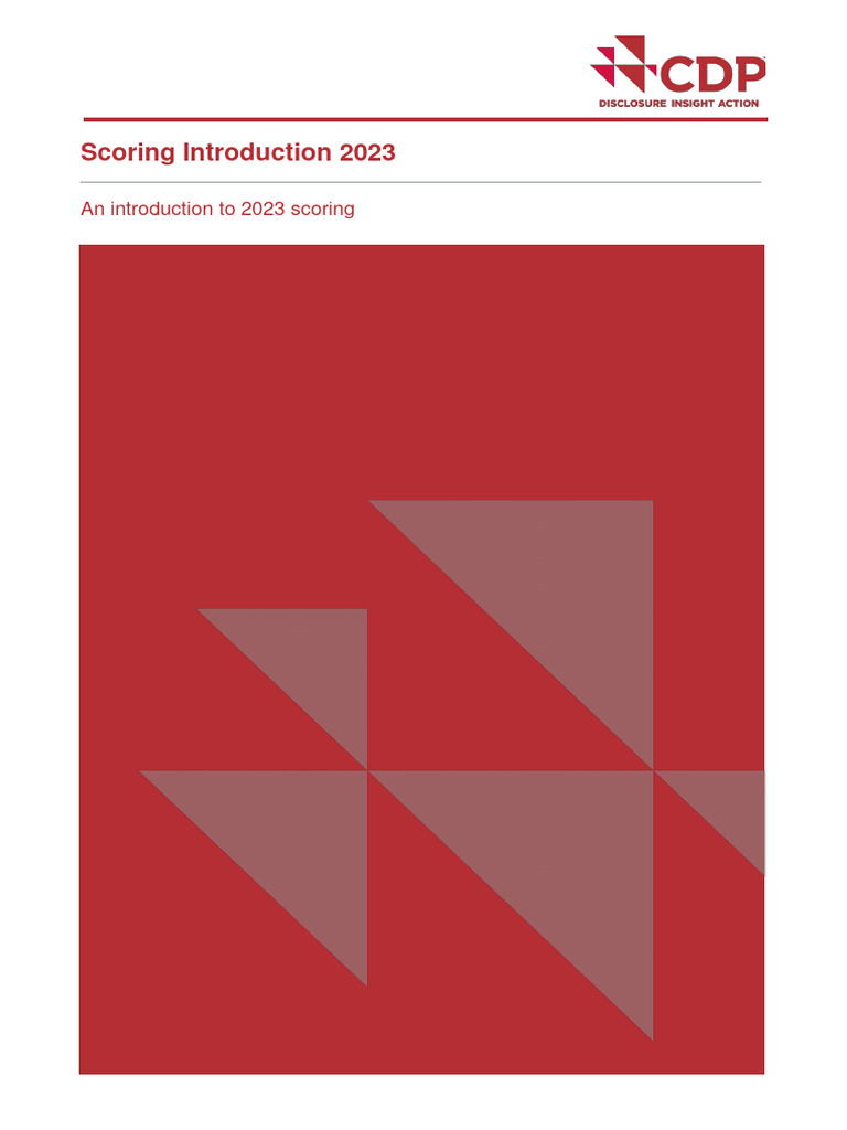Cdp Scoring Methodology 2024