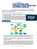 Midterm Topic 2 Notes Budgeting-Methodologies