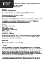 Pequeno Vocabulário da Língua yorùbá e umbanda