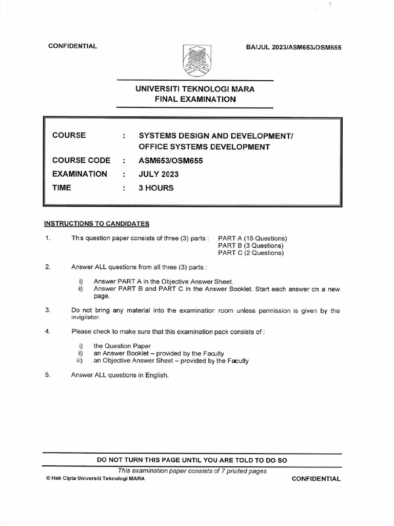 Faculty - Business Management - 2023 - Session 2 - Degree - Asm653 | PDF