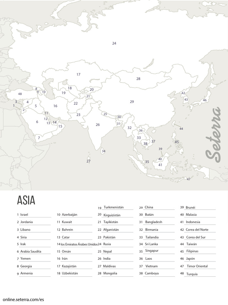 Asia Countries Quiz Key Descargar Gratis Pdf Asia
