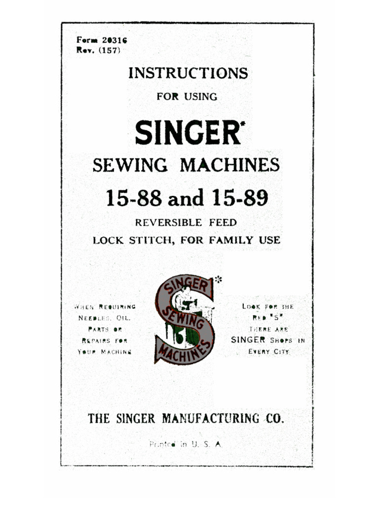 Singer Mashine | PDF