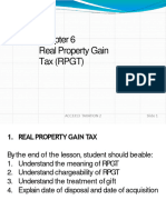 Chapter 6 - Real Property Gain Tax