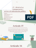 Art 15, 16, 17, 18 de La Ley Orgánica de Transparencia y Acceso A La Información Pública