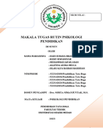 Tugas Rutin Psikologi Pendidikan