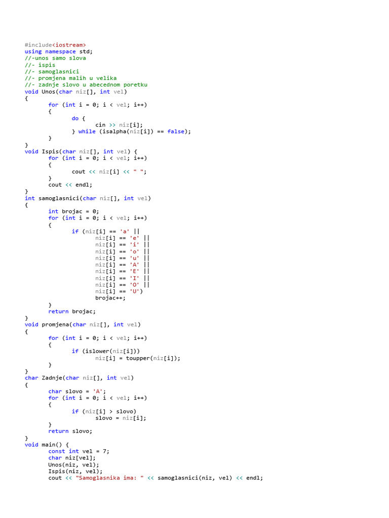 Zadaci | PDF | Namespace | Computer Programming