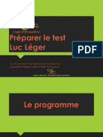 Preparer Le Test Luc Leger en 6 Semaines