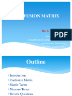 Confusion Matrix: Dr. P. K. Chaurasia