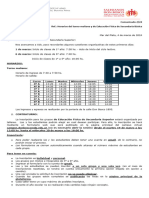 Comunicado 2-24 Ref. Horarios de Mañana y de EF de SS - Marzo de 2024