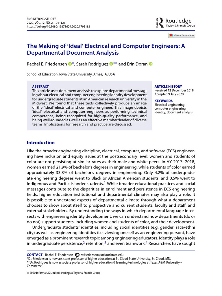 Ideal Electrical Engineer | PDF | Identity (Social Science) | Engineering