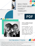 Solution Focused Brief Family Therapy