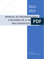 Manual de Organización Y Funciones de La Botica Y Multiservicios Surco