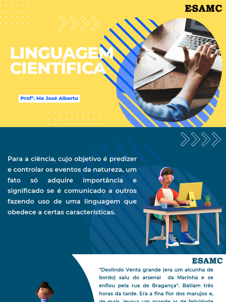Características da Linguagem Científica | PDF | Science | Tempo