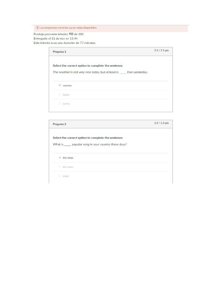 Examen Parcial Semana 4 | PDF