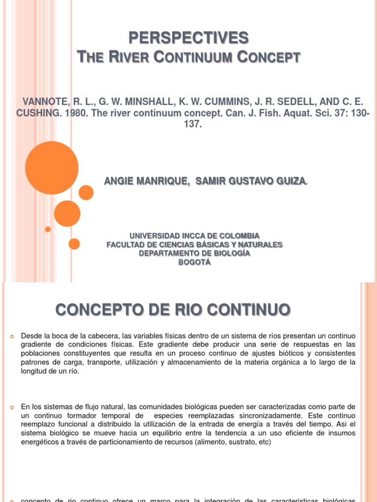 Concepto de Río Continuo en Ecosistemas | PDF | Ecosistema | Biología