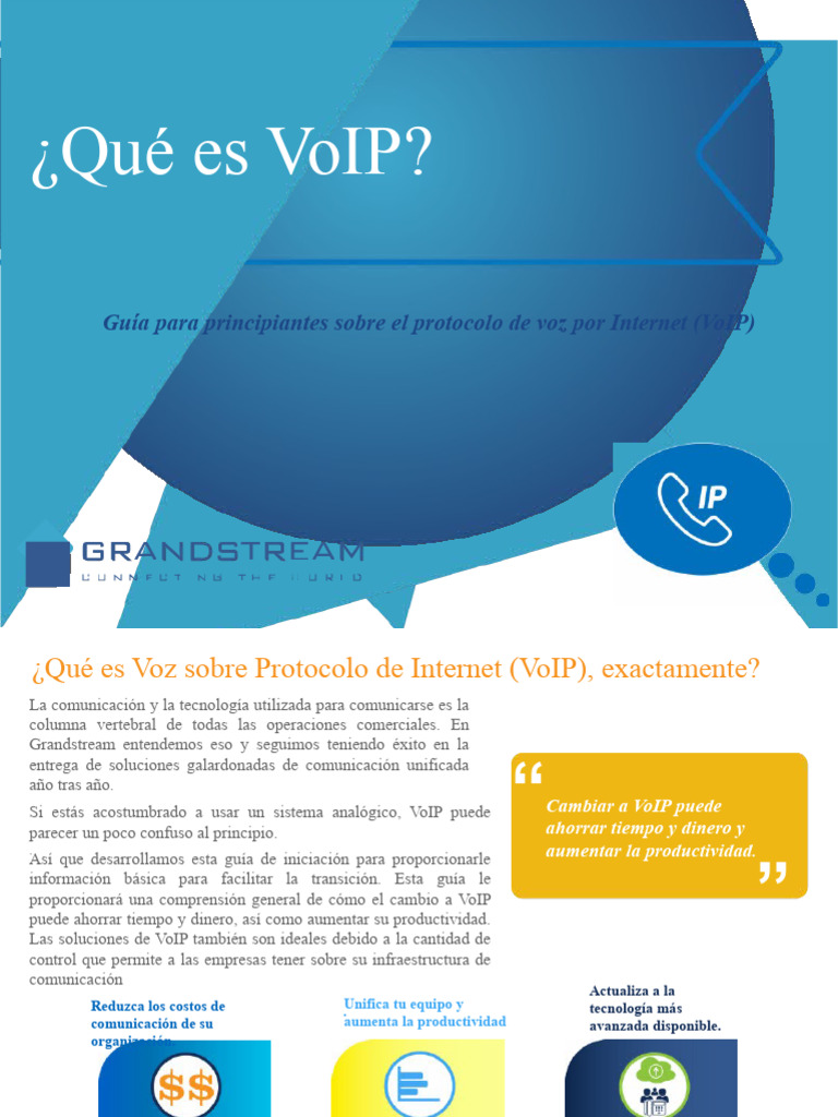 Guia VoIP | PDF | Voz sobre IP | Red de computadoras