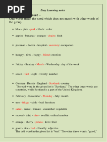 Odd Word