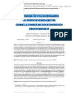 Castellanos y Trevisi (2005) - LA FRANJA T: UNA ALTERNATIVA DE INTERVENCIÓN GRUPAL DESDE LA TEORÍA DE LOS FENÓMENOS TRANSICIONALES
