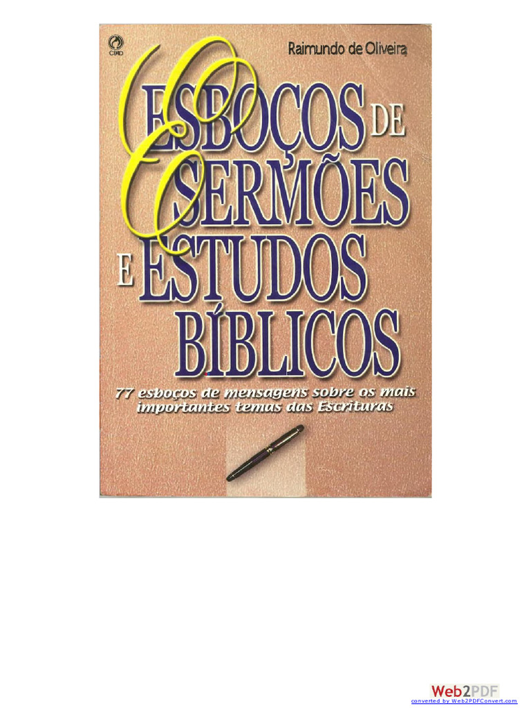 300 Esboços de Sermões em PDF | PDF