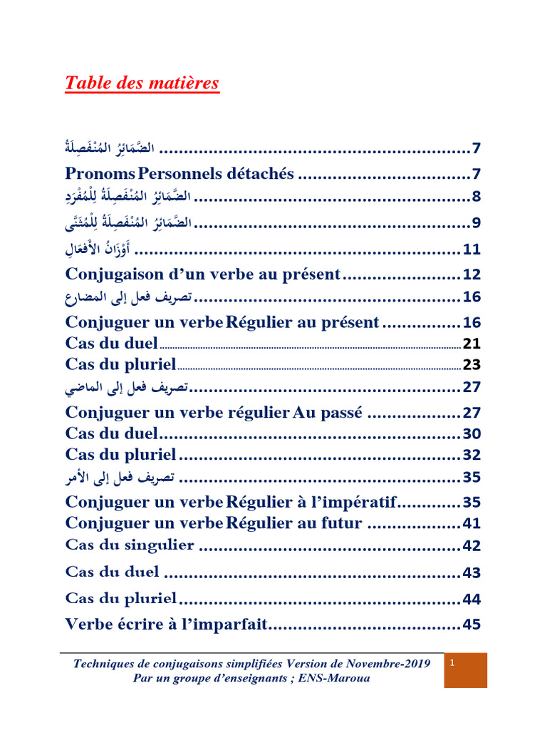 Techniques de Conjugaison Simplifiées | PDF | Genre grammatical ...
