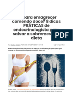 Dá para Emagrecer Comendo Doce - 8 Dicas PRÁTICAS de Endocrinologista para Salvar A Sobremesa Na Dieta - TudoGostoso