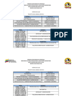 Horario de Clase Trayecto