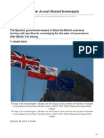 Gibraltar Will Never Accept Shared Sovereignty