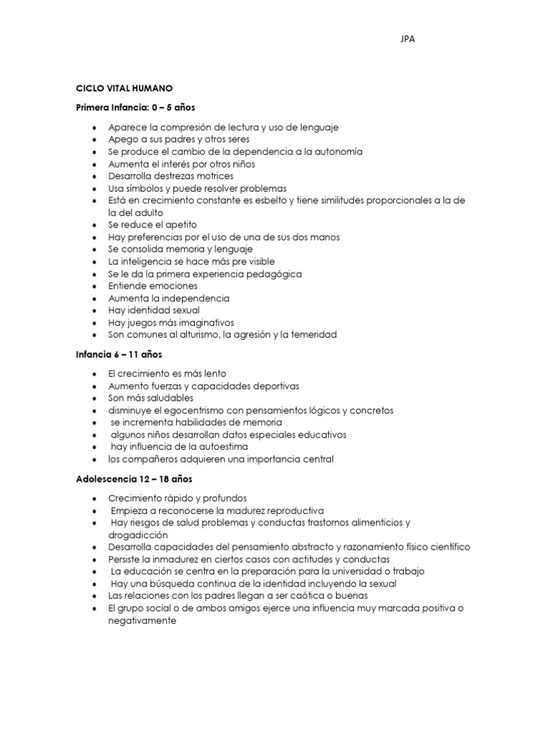 Ciclo Vital y Teorías del Desarrollo | PDF | Teoría de apego | Adultos