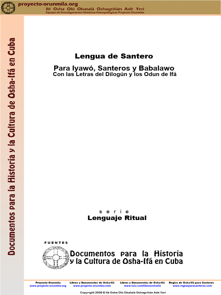 Cultura Osha-Ifá en Cuba | PDF