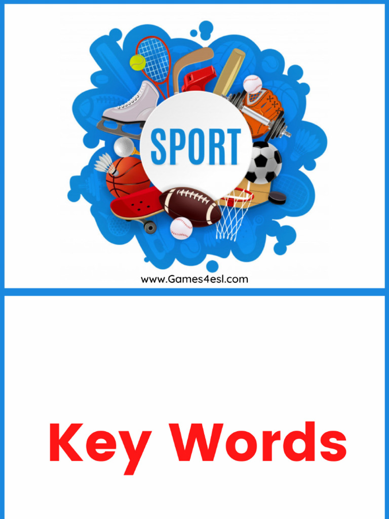 Sport Vocabulary Pdf