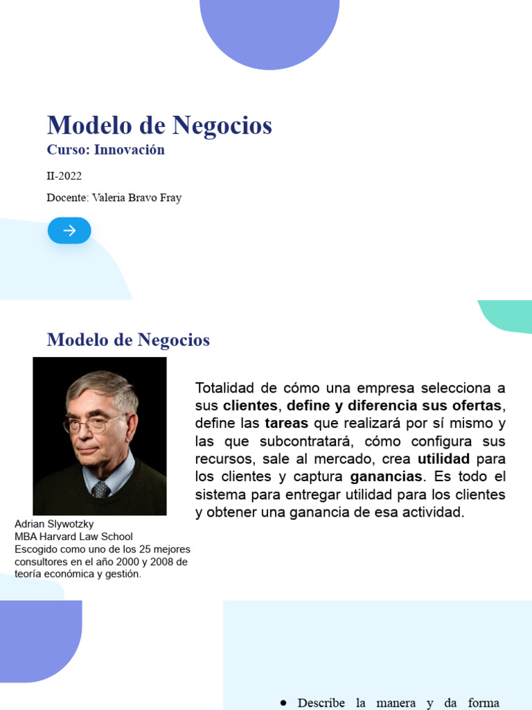 Elementos Clave del Modelo de Negocios | PDF | Modelo de negocio | Business