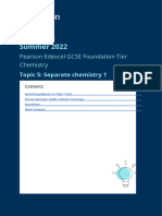 GCSE Chemistry Foundation Tier Topic Test 5