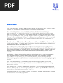 Unilever Annual Report and Accounts 2023