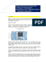 Antarmuka Modul RTC Presisi DS3231 Dengan Arduino