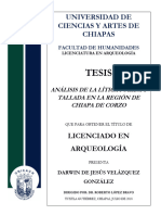 Análisis de La Lítica Pulida y Tallada en La Región de Chiapa de Corzo