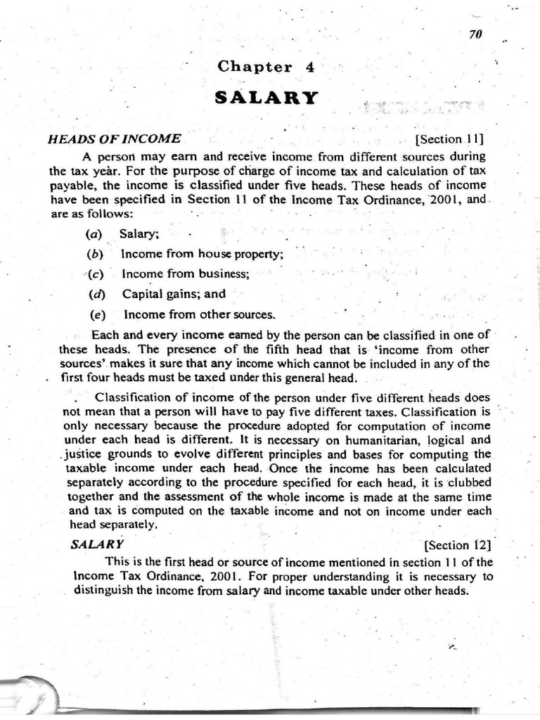 Lecture 7 heads of income salary pdf