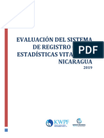 Evaluacion Del Sistema de Registro Civil y Estadisticas Vitales de Nicaragua