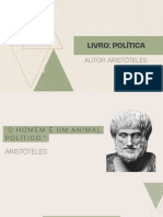 Slide A Política - Autor Aristoteles. 