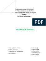Economía (Produccion Agricola en Venezuela y Cojedes)