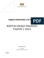 Kertas Kerja Program Transisi Tahun Satu 2023