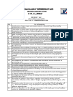 SSC BIOLOGY List of Practical and Questions