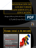 CES Administración de Recursos Financieros en La Educación. MÓDULO 05. Exposición. 2017p