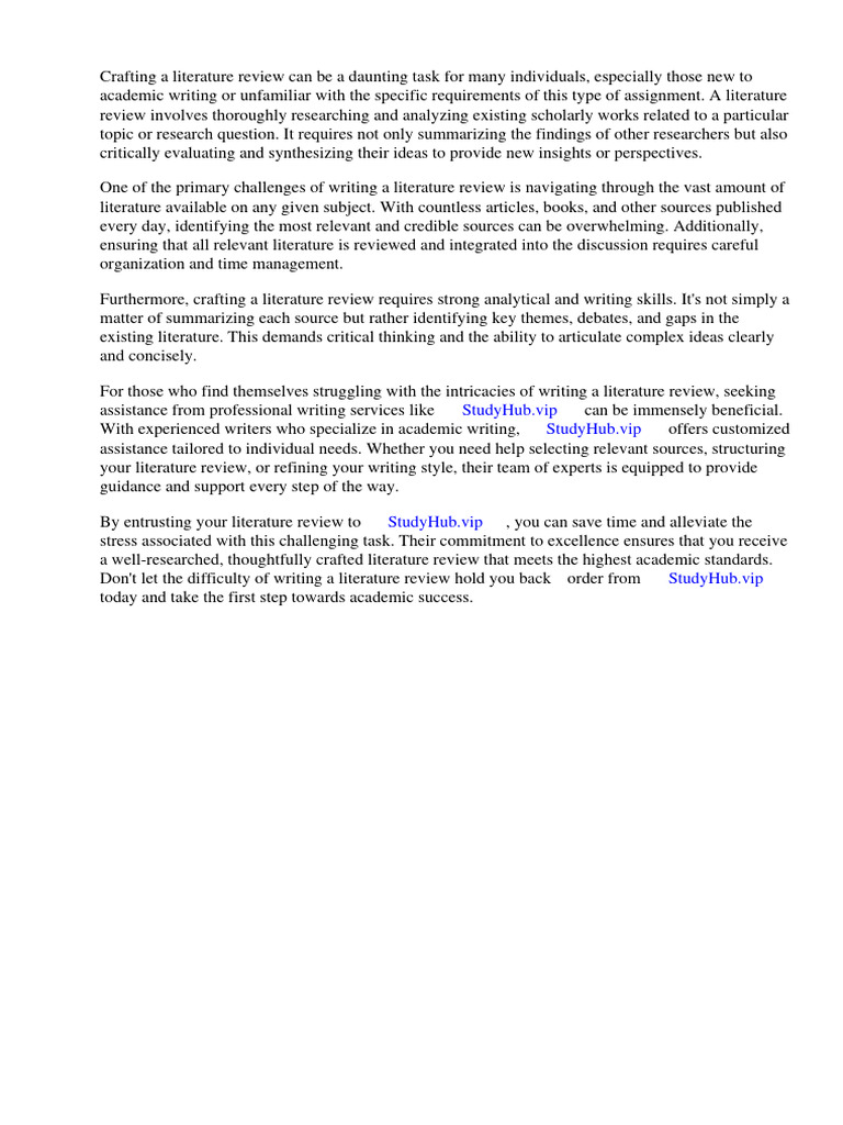 How To Write Literature Review Wikipedia PDF Literature Review