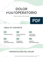 Dolor Postoperatorio