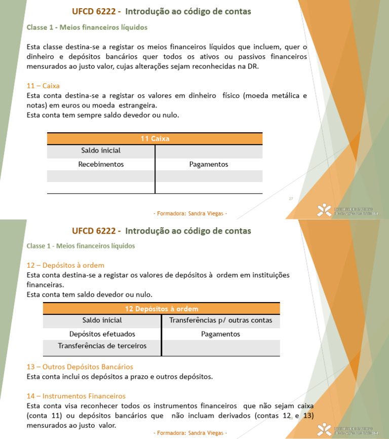 UFCD 6222 - Introdução Codigo Contas - 1 | PDF